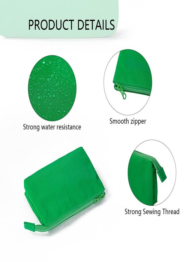 YONBEN Square Pencil Case Waterproof Nylon with Multiple Color Options for Student (Light gray,Oxford Fabric) - Image 4