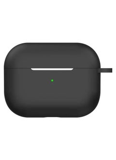 Generic AirPods Pro 2 2nd Generation Case Cover with Keychain, Soft Silicone Skin Case Cover Full Protective Front LED Visible (Black)  - Image 2