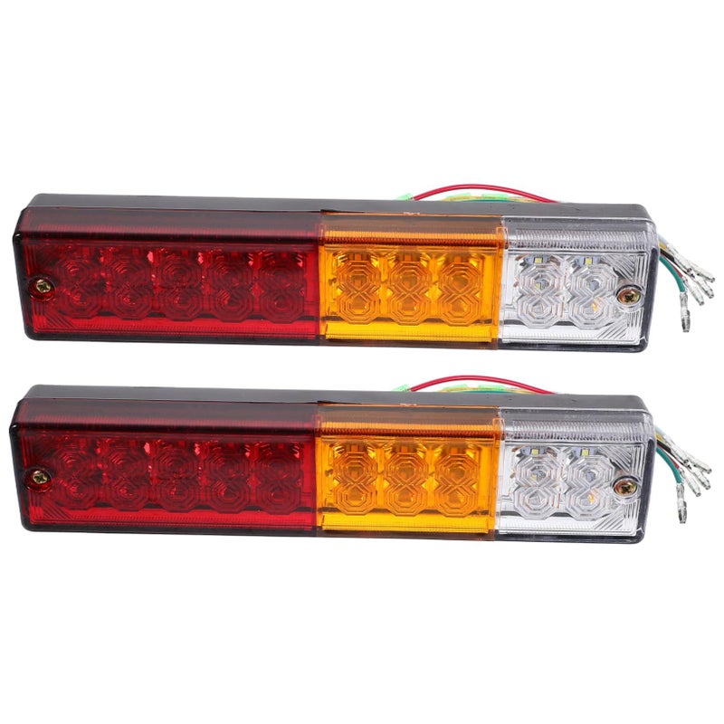 1 Pair HL LED Trailer Tail Lights Signal Running Lamps For Trucks Replacement With Low Power Consumption - Image 2