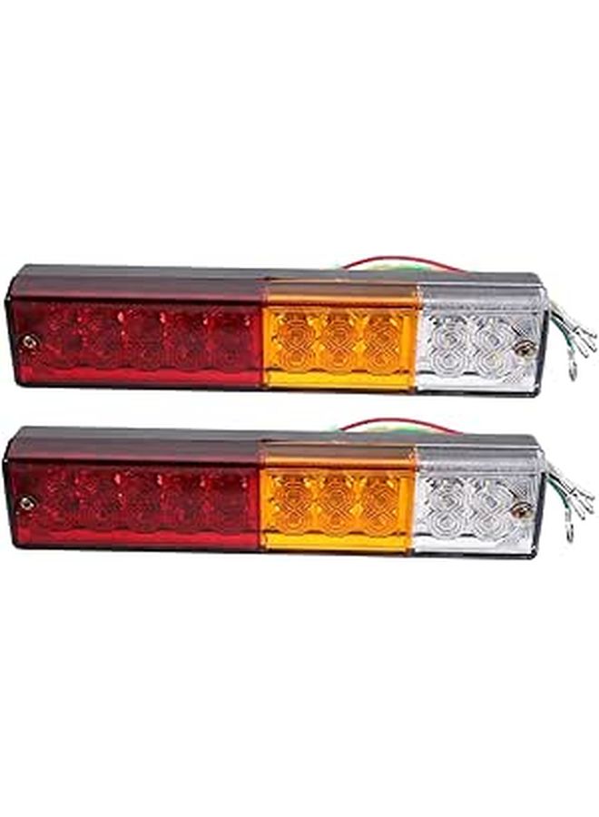 1 Pair HL LED Trailer Tail Lights Signal Running Lamps For Trucks Replacement With Low Power Consumption - Image 1