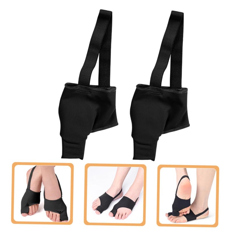 Hallux Valgus Bunion Corrector Splints Toe Straightener Black M 2 Pack Adult Foot Alignment - Image 5