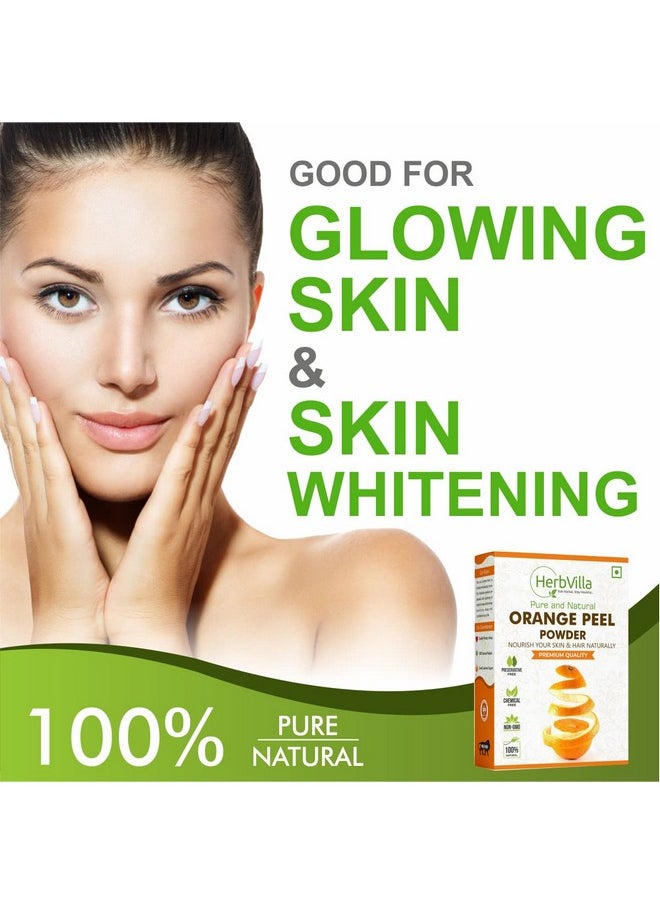 HerbalVilla - Herbvilla Orange Peel Powder For Skin And Skincare (200 Grams) | 100% Natural, Preservative-Free, No Chemcial - Image 1