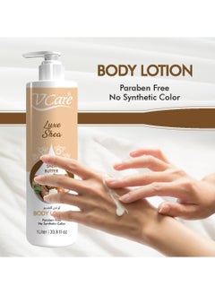 VCare V Care Shea Butter Extract Body Lotion 1 Liter  Ultra Nourishing  Intense Moisture and Silky Softness  - Image 2
