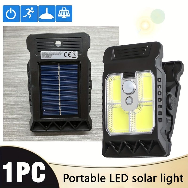 YD 21B Solar Wall Light Motion Sensor Rechargeable Outdoor Stairs Courtyard Porch - Image 1