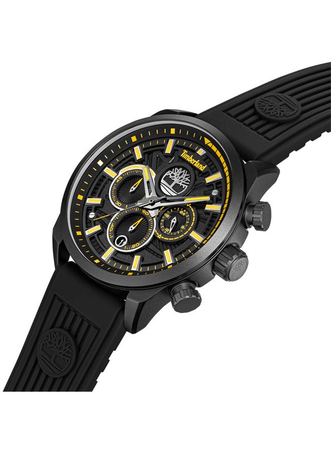 Timberland Men Henniker II Black Dial 3 Interchangeable Straps Multifunction Watch for Men, 46mm - Image 4