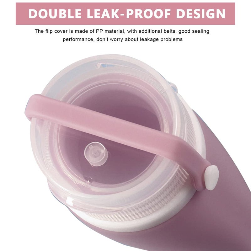 M'AYCREATE MAYCREATE® 3pcs Travel Toiletries Bottles Kit 90ML Silicone Toiletries Containers with Leakproof Lid, Refillable Body Lotion Dispenser Bottle for Shampoo, Conditioner, Gel, Body Wash - Image 3