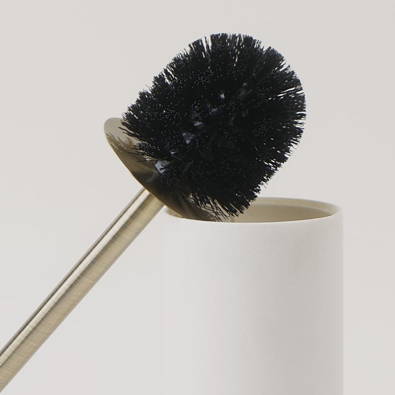 Homez sandstone toilet brush holder, beige 9.6*9.6*42cm - Image 3