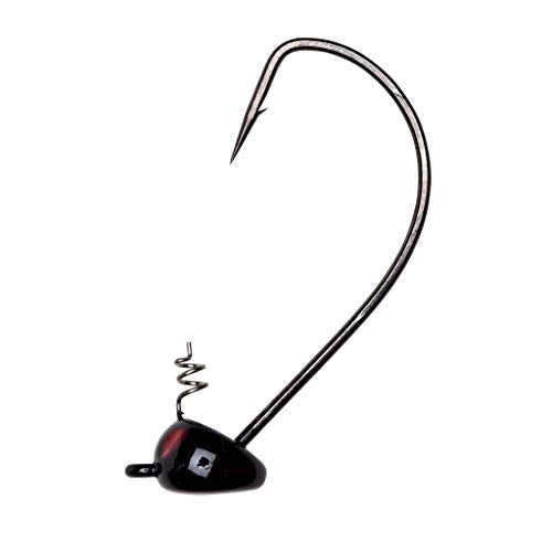 Yum Lures Pumpkin Ed Jig Hook 5/0 (Black, 3/8-Ounce) (YPEJ3851) - Image 1