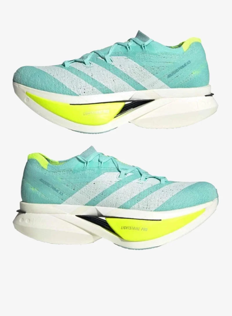 Adidas FLAAQU/ZEROMT/LUCLEM Adizero Prime X3 Strung U Turquoise Running Shoes For Unisex  | Best Price UAE
