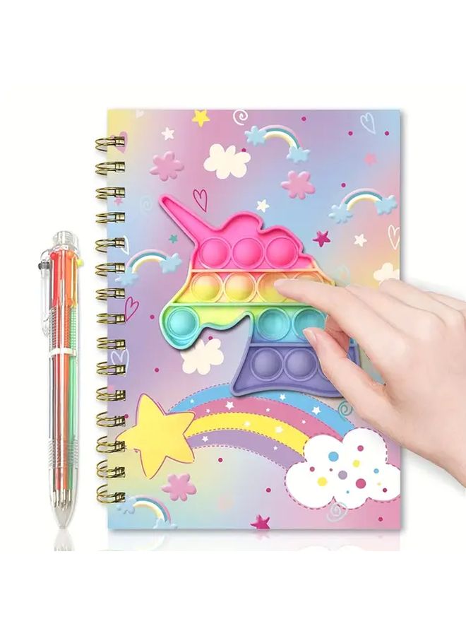My Little Pony 2Pcs Unzipped Notebook Set with Pen and Spiral Diary for School Office Writing Drawing Gift - Image 3
