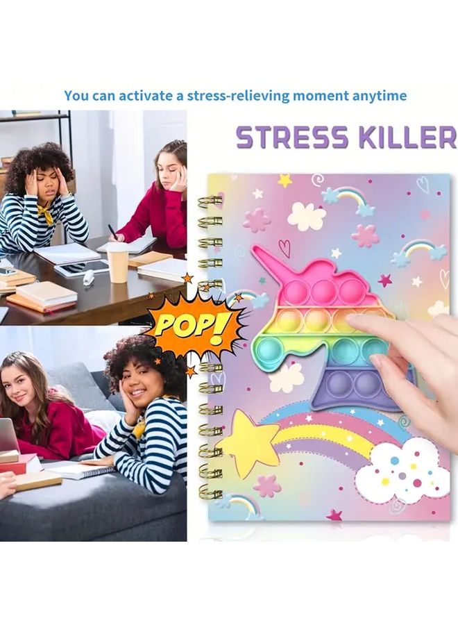 My Little Pony 2Pcs Unzipped Notebook Set with Pen and Spiral Diary for School Office Writing Drawing Gift - Image 4