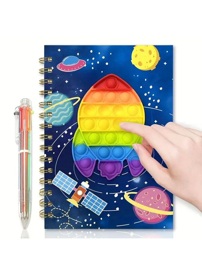 My Little Pony 2Pcs Unzipped Notebook Set with Pen and Spiral Diary for School Office Writing Drawing Gift - Image 1