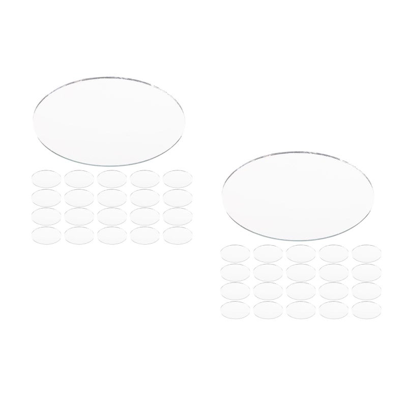 60 pcs Small Mirror: Mini Mirrors For Diy Crafts - Small Glass Pieces For Resin Projects - Portable Makeup Accessories - Image 1