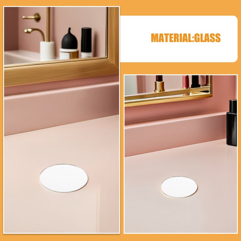 60 pcs Small Mirror: Mini Mirrors For Diy Crafts - Small Glass Pieces For Resin Projects - Portable Makeup Accessories - Image 2