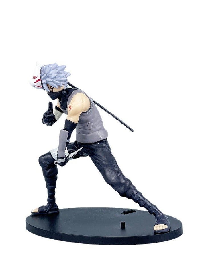 Naruto Shippuden Collectible Figure: ANBU Kakashi - Ninja Stride Battle Pose, PVC Model Display, Boxed Figure, Height 17cm - Image 5