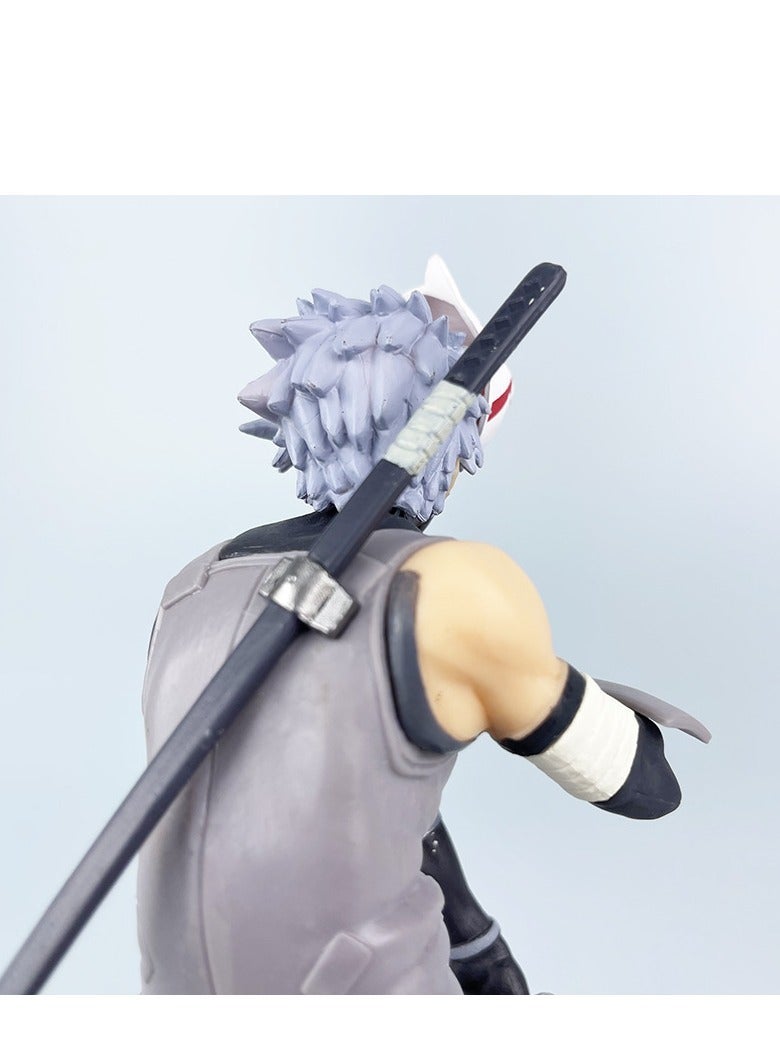 Naruto Shippuden Collectible Figure: ANBU Kakashi - Ninja Stride Battle Pose, PVC Model Display, Boxed Figure, Height 17cm - Image 3