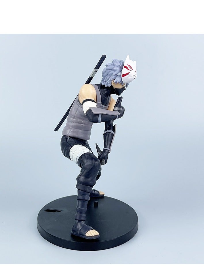 Naruto Shippuden Collectible Figure: ANBU Kakashi - Ninja Stride Battle Pose, PVC Model Display, Boxed Figure, Height 17cm - Image 4