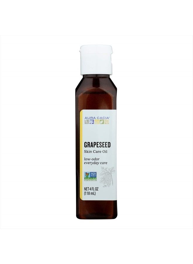 Aura Cacia Natural Skin Care Oil Grapeseed - 4 fl oz - Image 1
