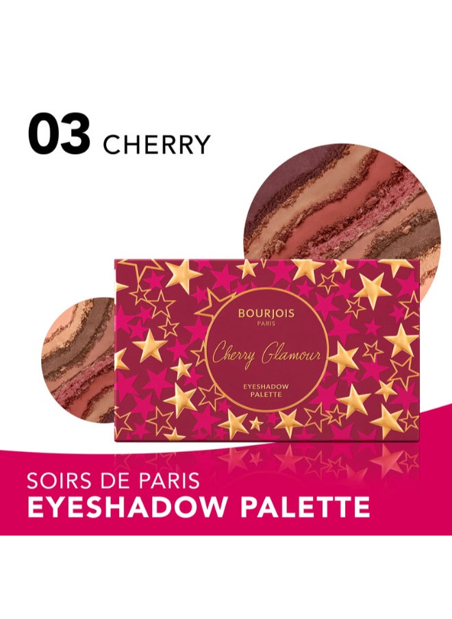 BOURJOIS PARIS - Volume Glamour Soirs de Paris Eyeshadow Palette - 03 - Cherry - Image 1