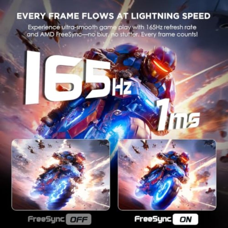 شاشة ألعاب منحنية 49 بوصة، شاشة DQHD 5120x1440 فائقة العرض، شاشة كمبيوتر 165 هرتز 1 مللي ثانية VA، شاشة منحنية 1500R مع HDMI x2، منفذ DisplayPort، Type-C، محور USB، مكبرات صوت، حامل قابل للتعديل - Image 4