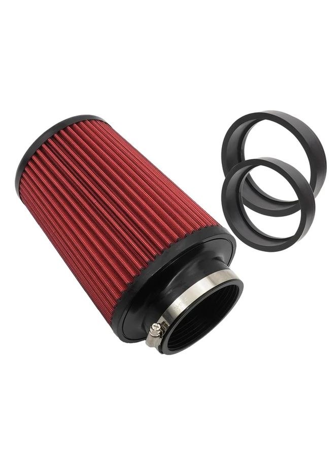1pc High Flow Polyester Air Filter Cartridge Green Mushroom Head 76MM Universal Fit Performance Intake Modification Accessory - Image 3