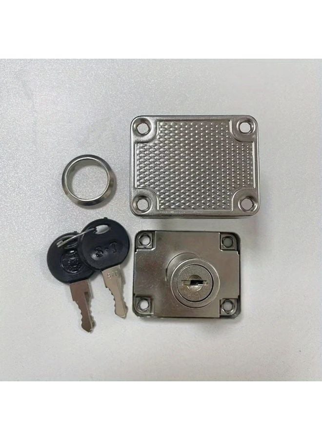 2pcs Thickened Slant Tongue Automatic Drawer Locks Self Closing Cabinet Door Locks - Image 2