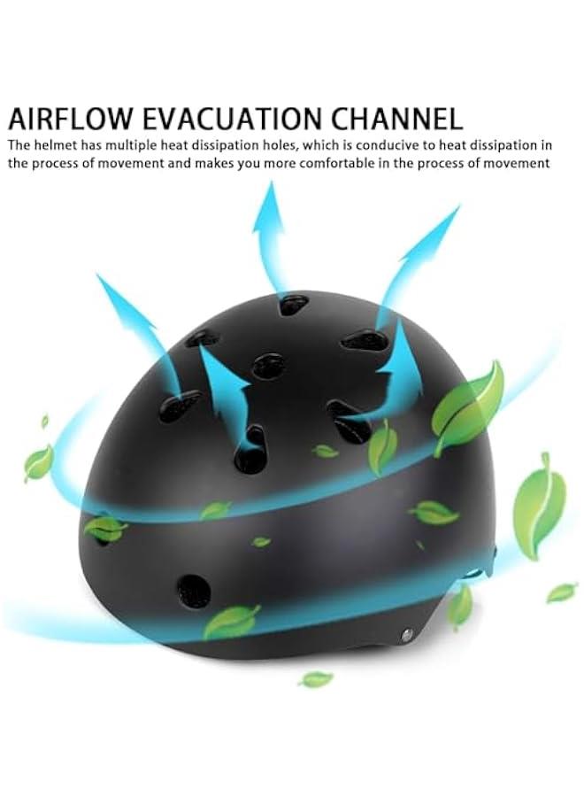 هوكور مجموعة خوذة دراجة للاطفال من بلورفوكس، وسادات للركبة ولوح التزلج، مجموعة معدات واقية قابلة للتعديل للبنات والاطفال من 3-10 خوذة، وسادات كوع وواقيات معصم للرياضة وركوب الدراجات والتزلج على الجليد - Image 3