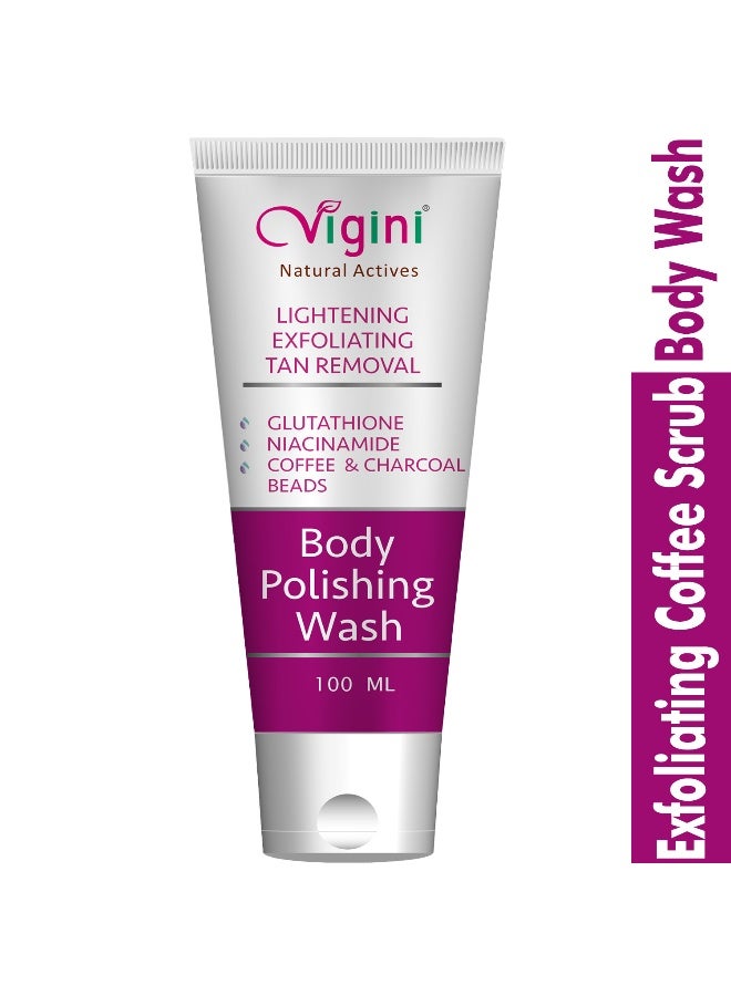 Vigini Exfoliating Coffee Scrub Body Wash for Men and Women - Image 1