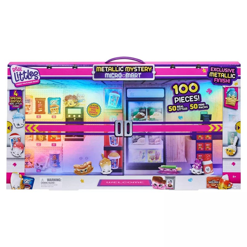 Shopkins Metallic Mystery Micro Mart, 100 Pieces (50 and 50 Mini Packs) Including 4 Special Edition - Image 1
