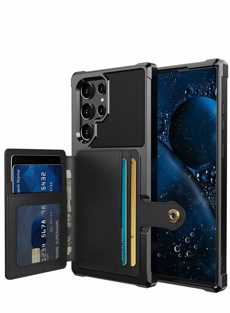 Y&D Case for Samsung S22 Ultra Wallet Shock-Resistant Soft TPU Hard PC Double Layers Protection Galaxy 6.8 inch - Image 1