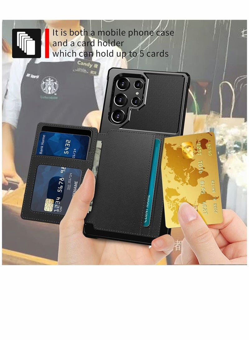 Y&D Case for Samsung S22 Ultra Wallet Shock-Resistant Soft TPU Hard PC Double Layers Protection Galaxy 6.8 inch - Image 2