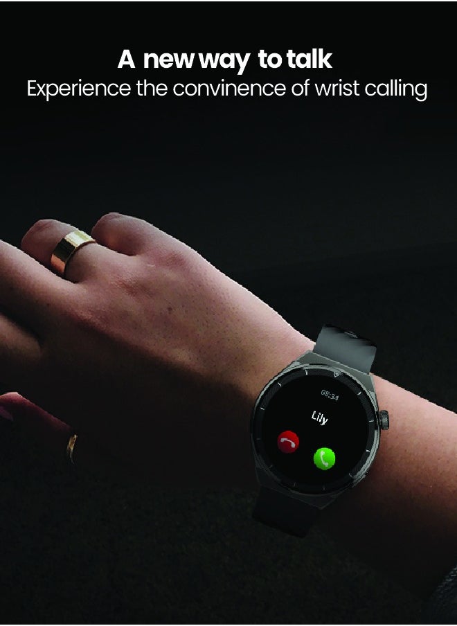 SEEKEN SGR-3 GRAVITY SMART WATCH-BLK | Wirless Charging | Amoled Display | Premium Design | High-Quality.
