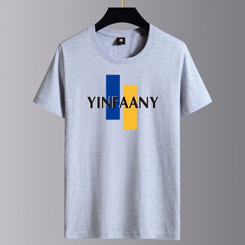 Solid Color Short-sleeved T-shirt Men's Summer Thin Loose Half-sleeved T-shirt Fashionable Round Neck Base Shirt All-match Casual Top - Image 4
