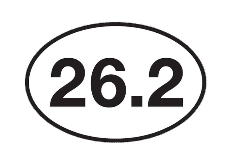 ملصق تشغيل ماراثون 262 من روج ريفر تكتيكال ملصق خلفي بيضاوي 5 × 3