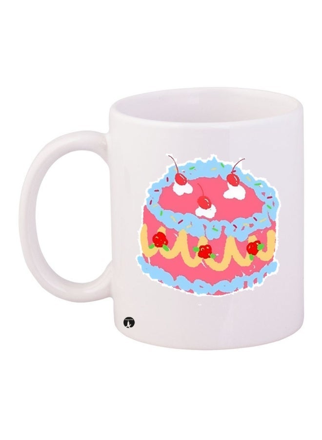 RYN Printed Coffee Mug White/Pink/Blue