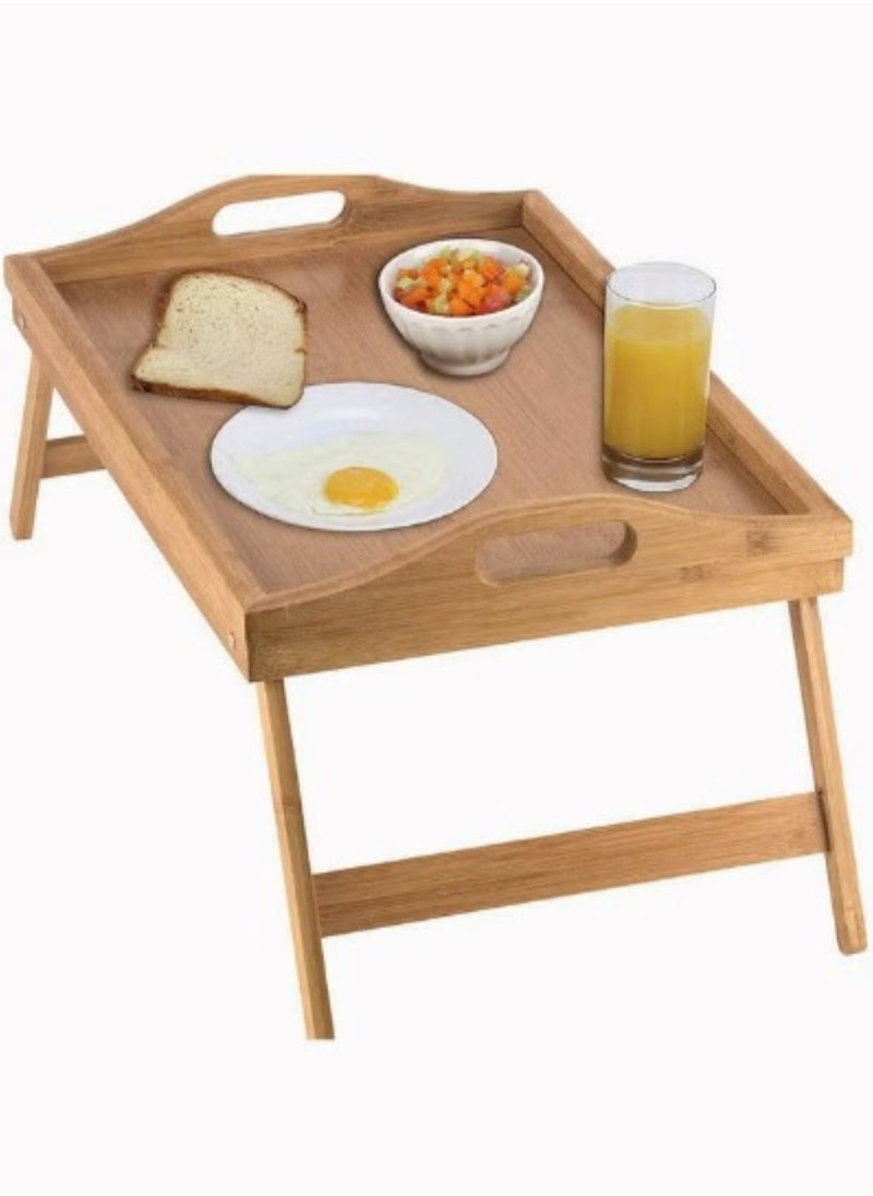 Huitich Bed Tray Table With Folding Legs  - Image 3