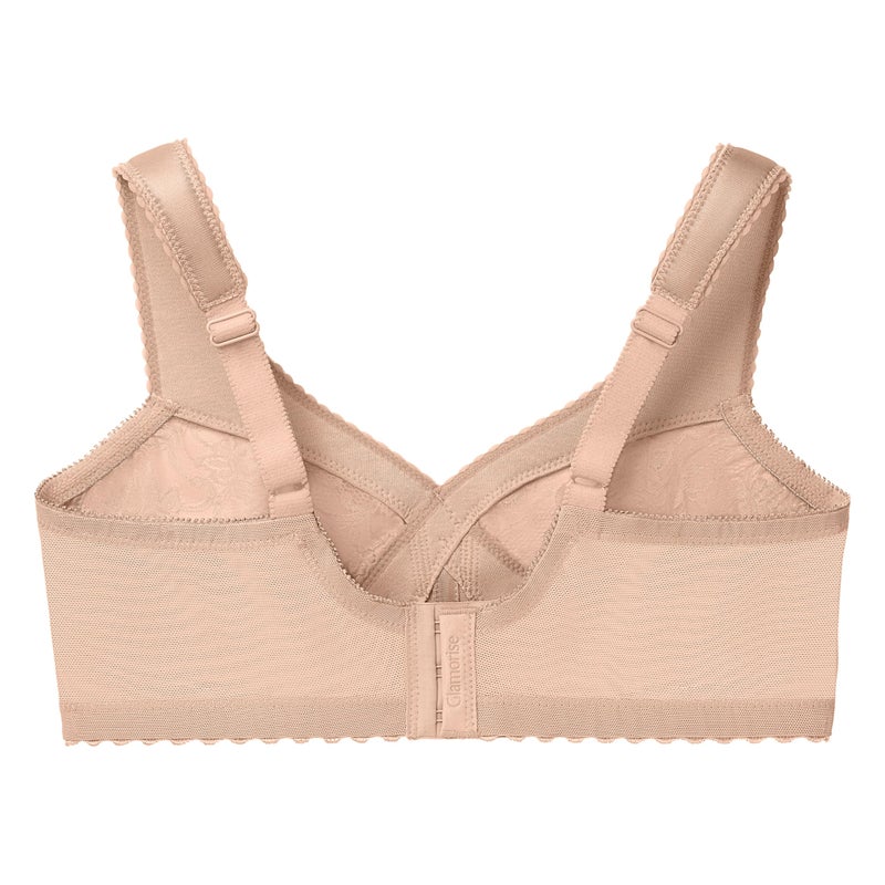 Glamorise Full Figure Plus Size MagicLift Original Support Bra Wirefree #1000 Blush - Image 4