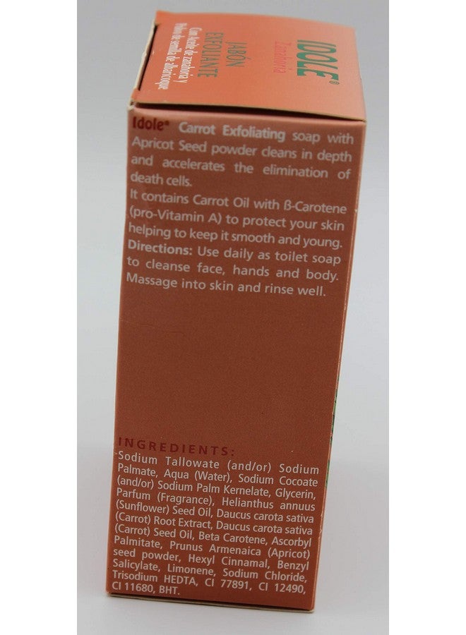 Idole Carrot Exfoliating Soap With Apricot Powder 200G (3Pack) - Image 4