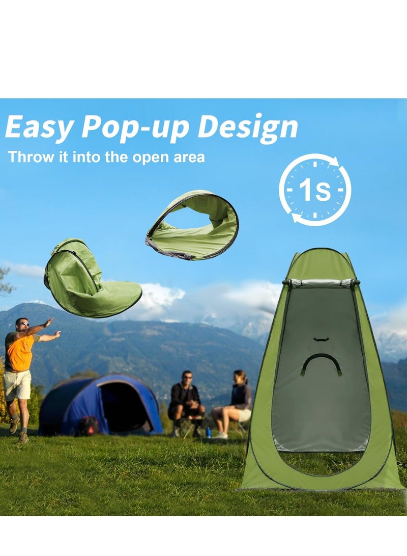 Generic Pop Up Privacy Tent Shower Tent Portable Outdoor Camping Bathroom Toilet Tent Changing Dressing Room Privacy Shelters Room for Hiking and Beach Sun Shelter Picnic Fishing– UPF40+ Waterproof - Image 5