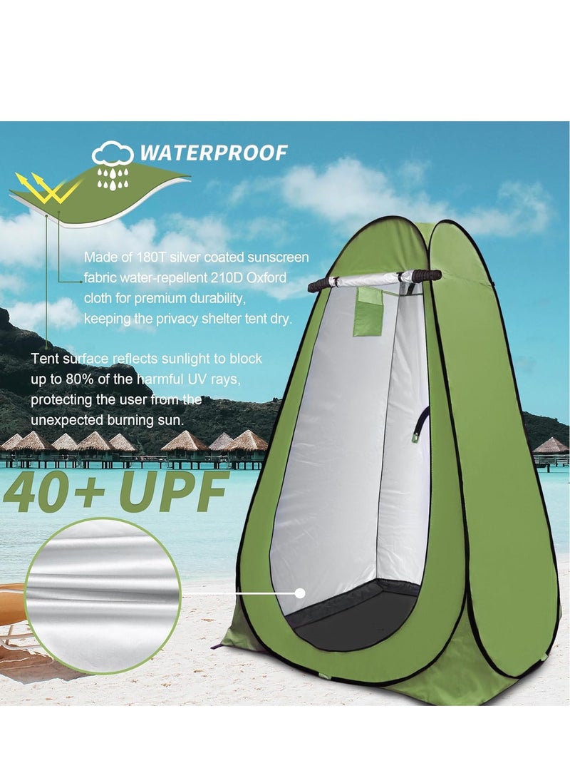 Generic Pop Up Privacy Tent Shower Tent Portable Outdoor Camping Bathroom Toilet Tent Changing Dressing Room Privacy Shelters Room for Hiking and Beach Sun Shelter Picnic Fishing– UPF40+ Waterproof - Image 3