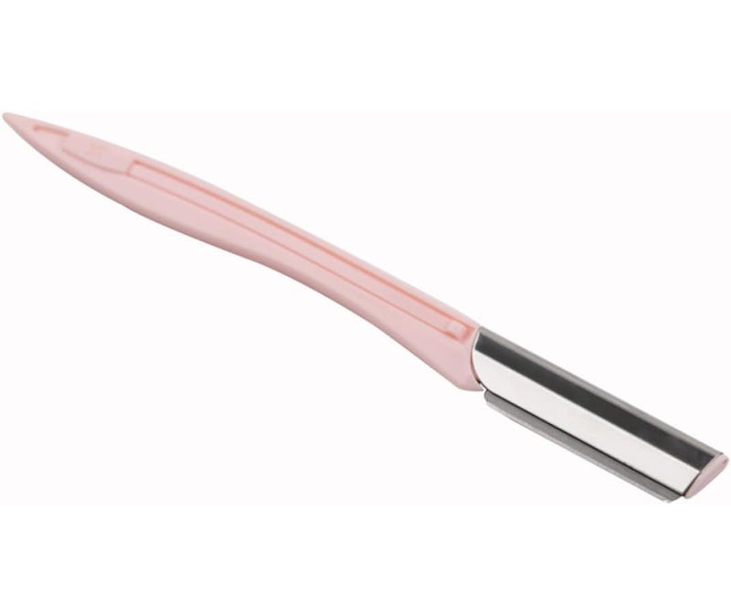 Portable Eyebrow Razor Stainless Steel Trimmer Set Easy Control 3Pcs Pink - Image 1