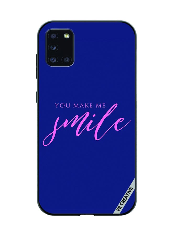 VR CREATIVE Protective Case Cover For Samsung Galaxy A31 You Make Me Smile Design Multicolour - Image 1