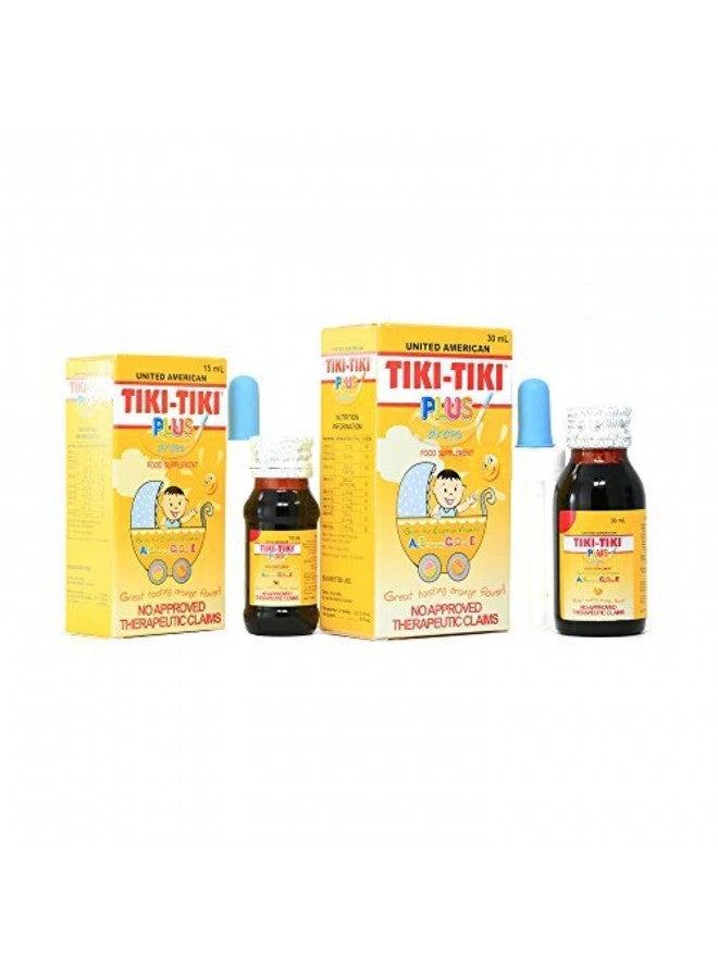 united american 2 Bottles of Tiki-Tiki Plus Drops 30ml