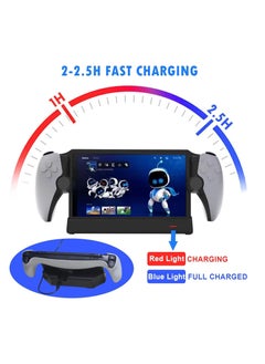 KJH For PS Portal Charging Dock for Playstation Portal Remote Player, Charger Station for PS Portal 5 Handheld Console Charging Organizer Holder Charging Stand, with Magnetic Type-C Adapter  - Image 3