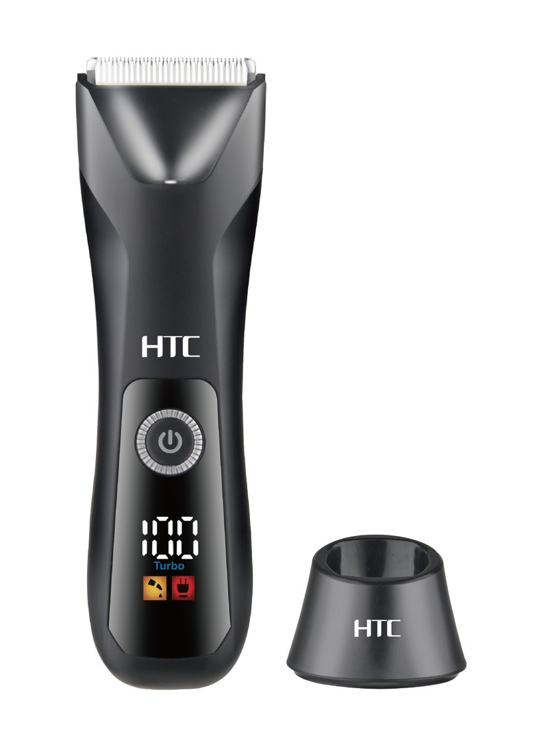 HTC AT-018 Fully Body Shaver Washable Type-C Rechargeable Ceramic Blade for body and face - Image 5
