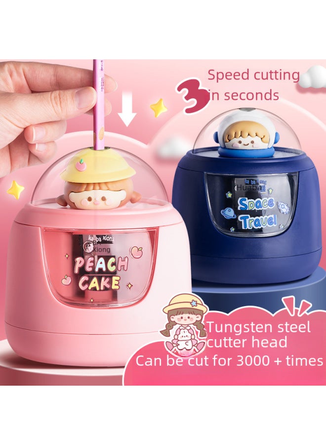Kaba Bear Pencil Sharpener Hand-cranked Pencil Sharpener Girl Pencil Sharpener Children Primary School Student Special Pencil Sharpener Cartoon - Image 2