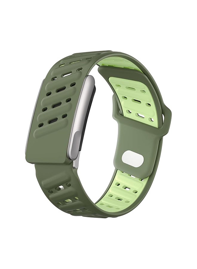 O Ozone Silicone Sport Replacement Band For WHOOP 5.0 – Breathable, Durable & Comfortable | Not for Whoop Gen 4- Green - Image 1