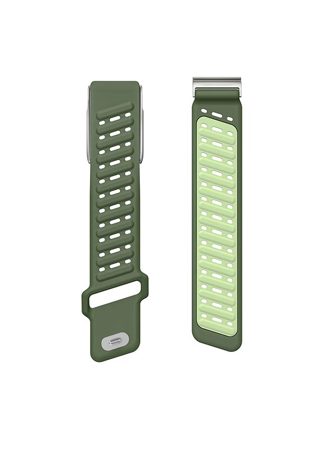 O Ozone Silicone Sport Replacement Band For WHOOP 5.0 – Breathable, Durable & Comfortable | Not for Whoop Gen 4- Green - Image 2