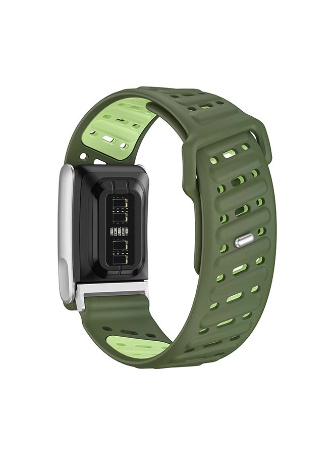 O Ozone Silicone Sport Replacement Band For WHOOP 5.0 – Breathable, Durable & Comfortable | Not for Whoop Gen 4- Green - Image 3