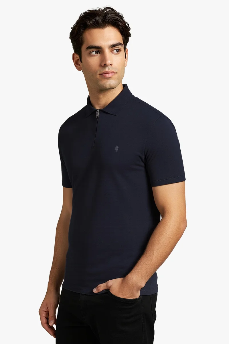 French Connection Premium Cotton Logo Polo Shirt